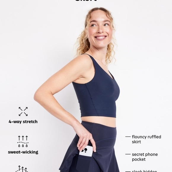 Old Navy Blue Athletic Shorts for Active Wear - Picture 4 of 6